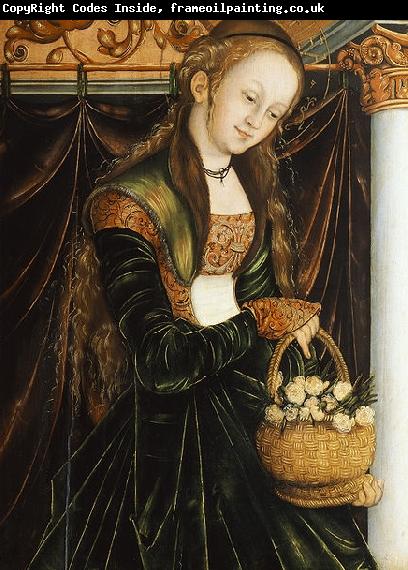 Lucas Cranach Die Heilige Dorothea